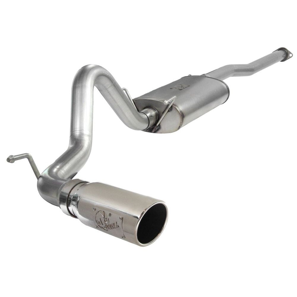 aFe Power 49-46022-P MACHForce XP Cat-Back SS-304 Exhaust System - 3 in. - Incl. Clamps/Free Flowing Muffler/Tubing/Hangers/Clamps - Polished 304 Stainless Steel Tip