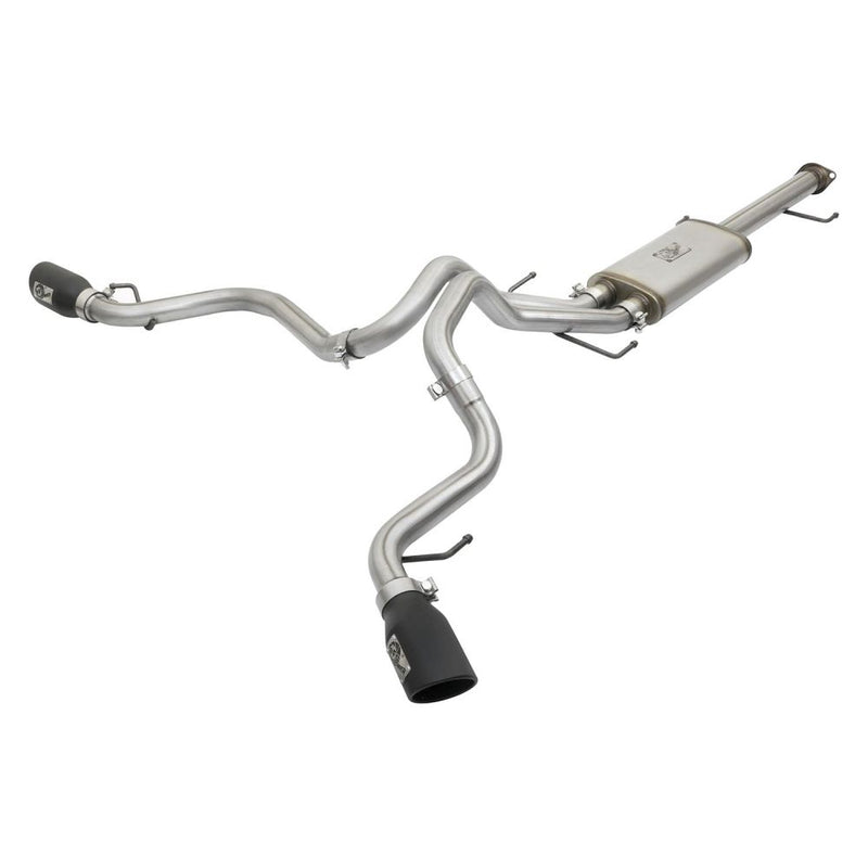 aFe Power 49-46029-B MACH Force-Xp 3 in. to 2-1/2 in. Stainless Steel Cat-Back Exhaust System - (w/Black Tip) - (Dual Split Rear Side Exit) for 2007–2014 Toyota Fj Cruiser