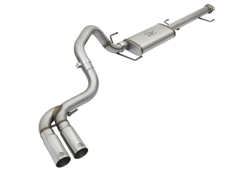 aFe Power 49-46030-P Rebel Series 3 in. Cat-Back Exhaust System - (w/ Mid-Side Exit) - Polished Tips) - (Stainless Steel) for 2007–2014 Toyota Fj Cruiser