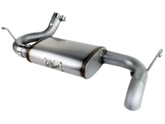 aFe Power 49-46219 MACHForce XP Hi-Tuck Axle-Back Stainless Steel-409 Exhaust System, 2.5" pipe for 2007–2018 Jeep Wrangler