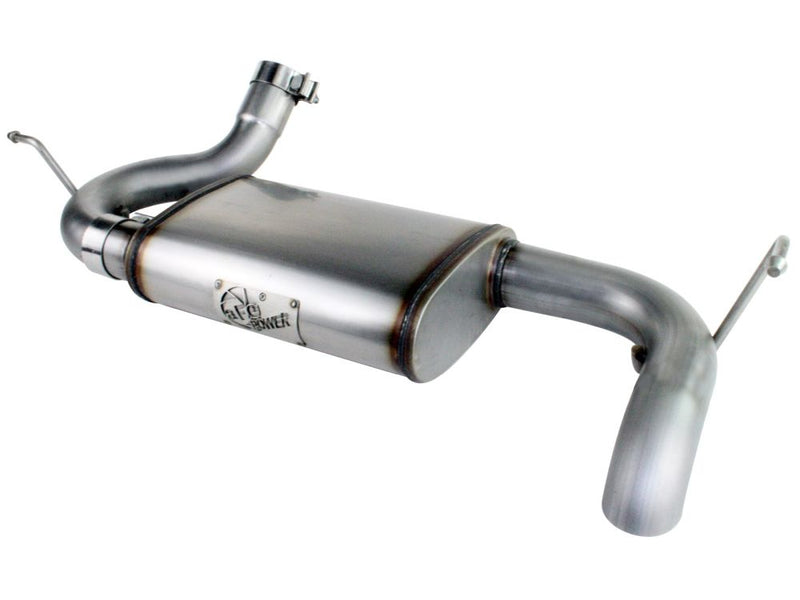 aFe Power 49-46219 MACHForce XP Hi-Tuck Axle-Back Stainless Steel-409 Exhaust System, 2.5" pipe for 2007–2018 Jeep Wrangler