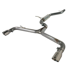 aFe Power 49-46405 MACHForce XP Cat-Back Exhaust System - 409 Stainless Steel - Mandrel Bend - 2.5 in. (Incl. Clamps/Mufflers/Sectional Tubing/3.5 in. 304 Pol. Stainless Steel Double Wall Tips)