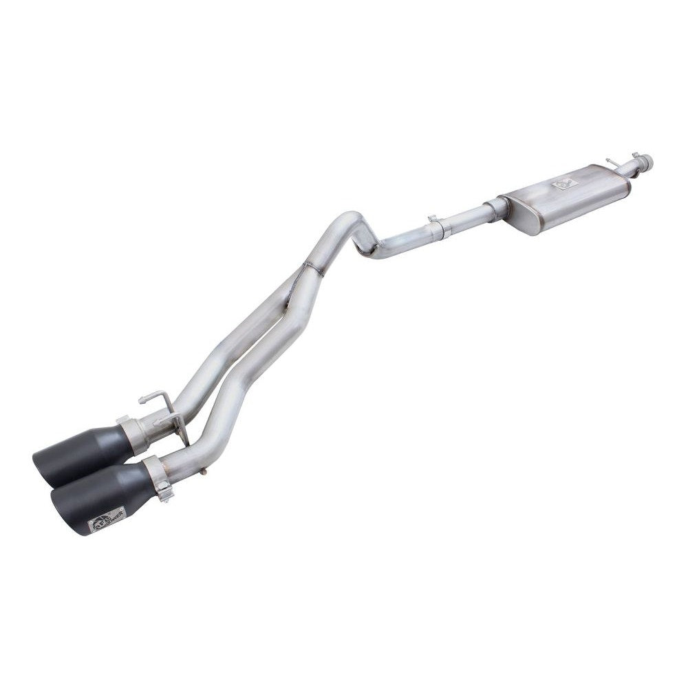 aFe Power 49-48054-B Rebel Series Cat-Back Exhaust System - (2.5 in Stainless Tubing) - (Dual Center Exit)