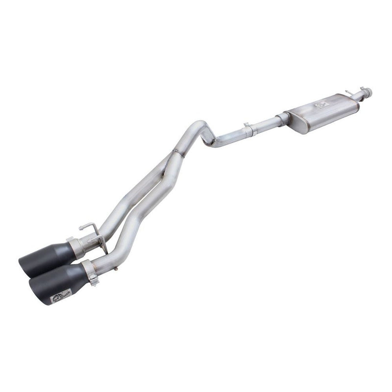 aFe Power 49-48054-B Rebel Series Cat-Back Exhaust System - (2.5 in Stainless Tubing) - (Dual Center Exit)
