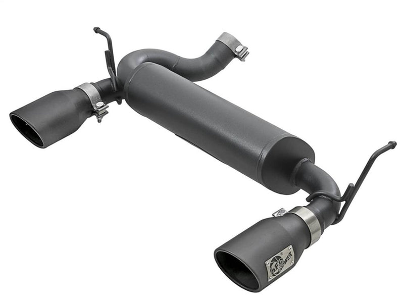 aFe Power 49-48061-B Rebel Series Stainless Axle-Back Exhaust System for 2007–2018 Jeep Wrangler