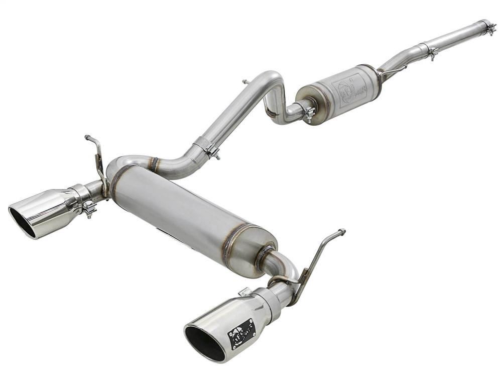 aFe Power 49-48062-P Rebel Series Stainless Cat-Back Exhaust System for 2007–2018 Jeep Wrangler
