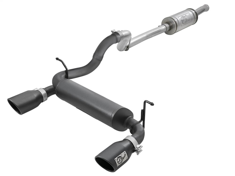aFe Power 49-48066-B Rebel Series Stainless Cat-Back Exhaust System for 2018–2025 Jeep Wrangler (Jl)