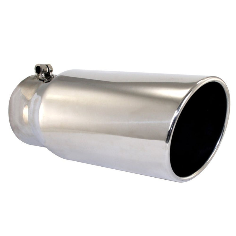 aFe Power 49-90002 MACHForce XP Tip Stainless Steel-304, 4 In x 5 Out x 12 L in Bolt-On (pol)