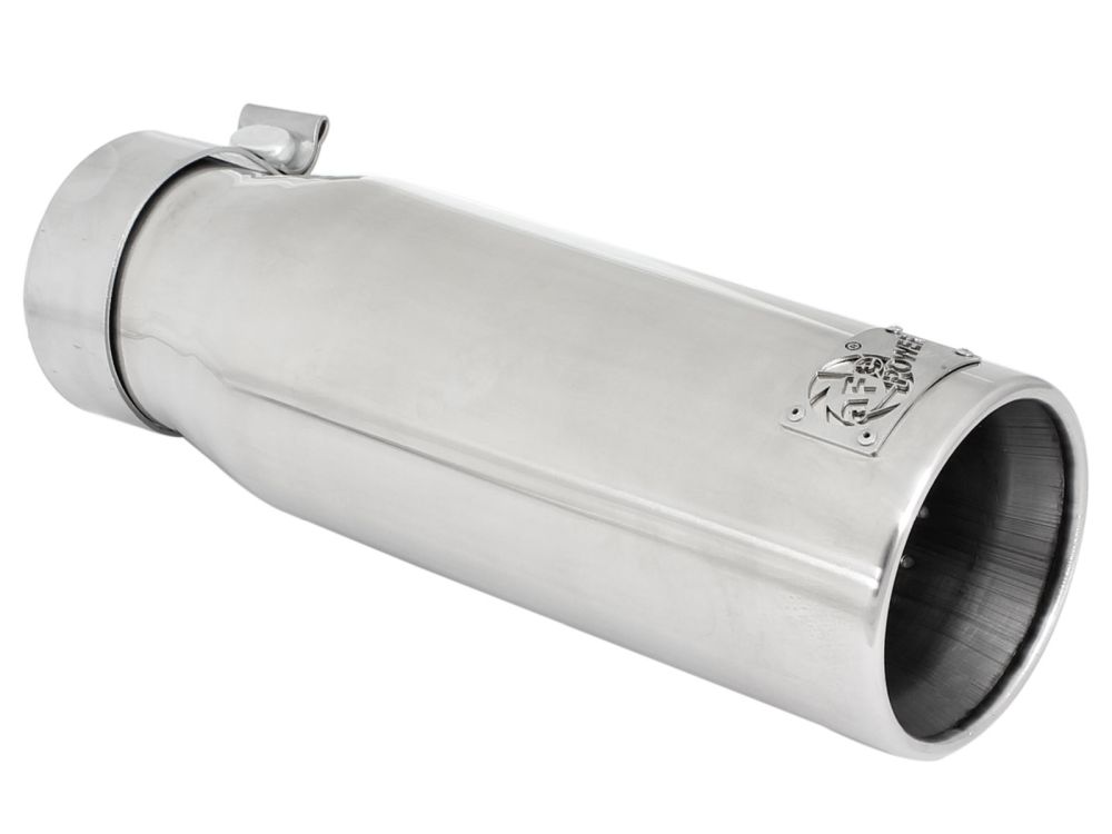 aFe Power 49-92043-P Exhaust Tip 3 in. Inlet/4 in. Outlet