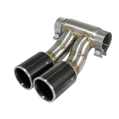 aFe Power 49C36413-C Exhaust Tip Upgrade - (3.5in.) - (Dual Carbon Fiber Tips) - (304 Stainless)