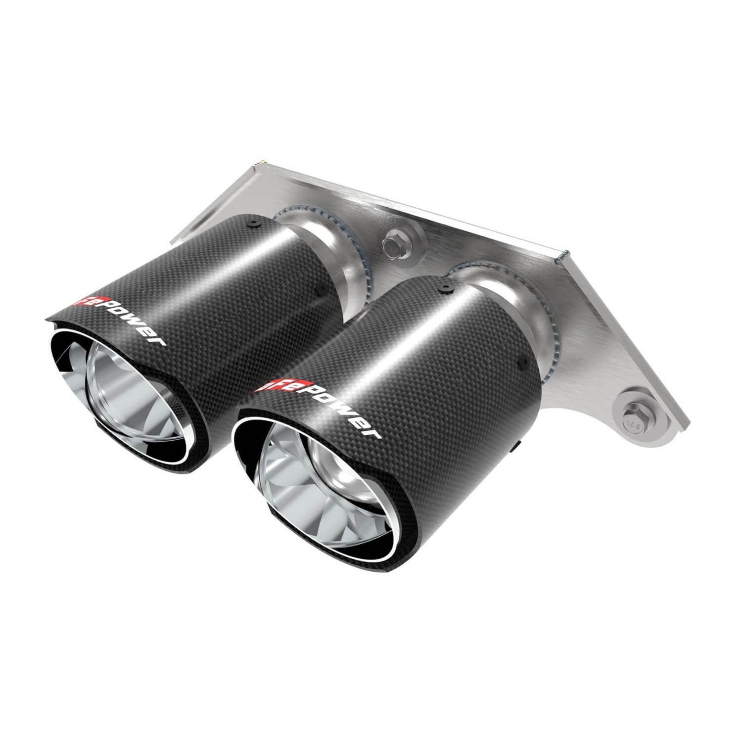 aFe Power 49C36435-C Mach Force XP Round Bolt-On Carbon Fiber Exhaust Tip