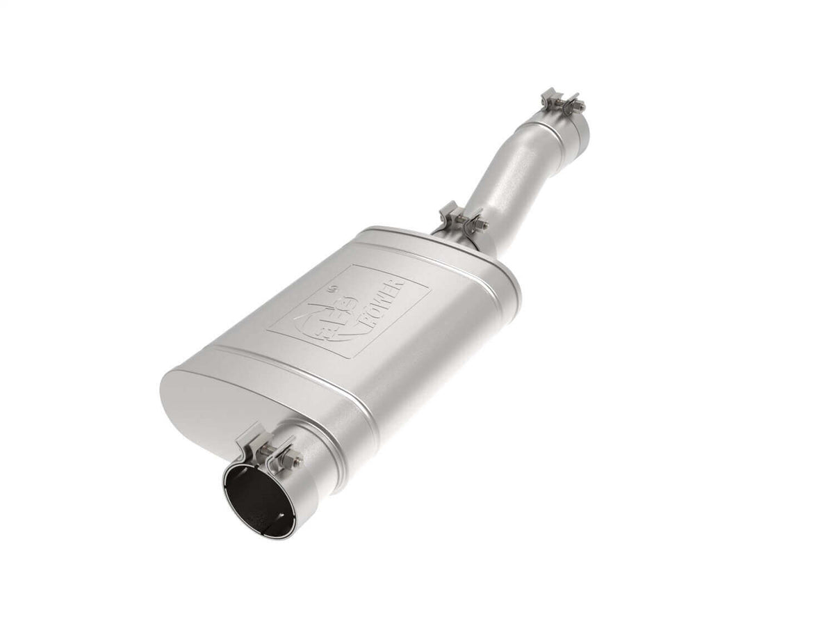 aFe Power 49C44121 Apollo GT Stainless Steel Muffler (3" ID Center/3" OD Offset) for 2019–2025 Chevrolet Silverado 1500