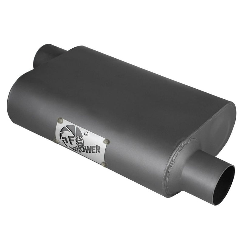 aFe Power 49M00003 Scorpion Series Replacement Muffler - 2.5 in. x 2.5 in. Out - 4 in. H x 10 in. W x 13 in. Long - Offset-Offset