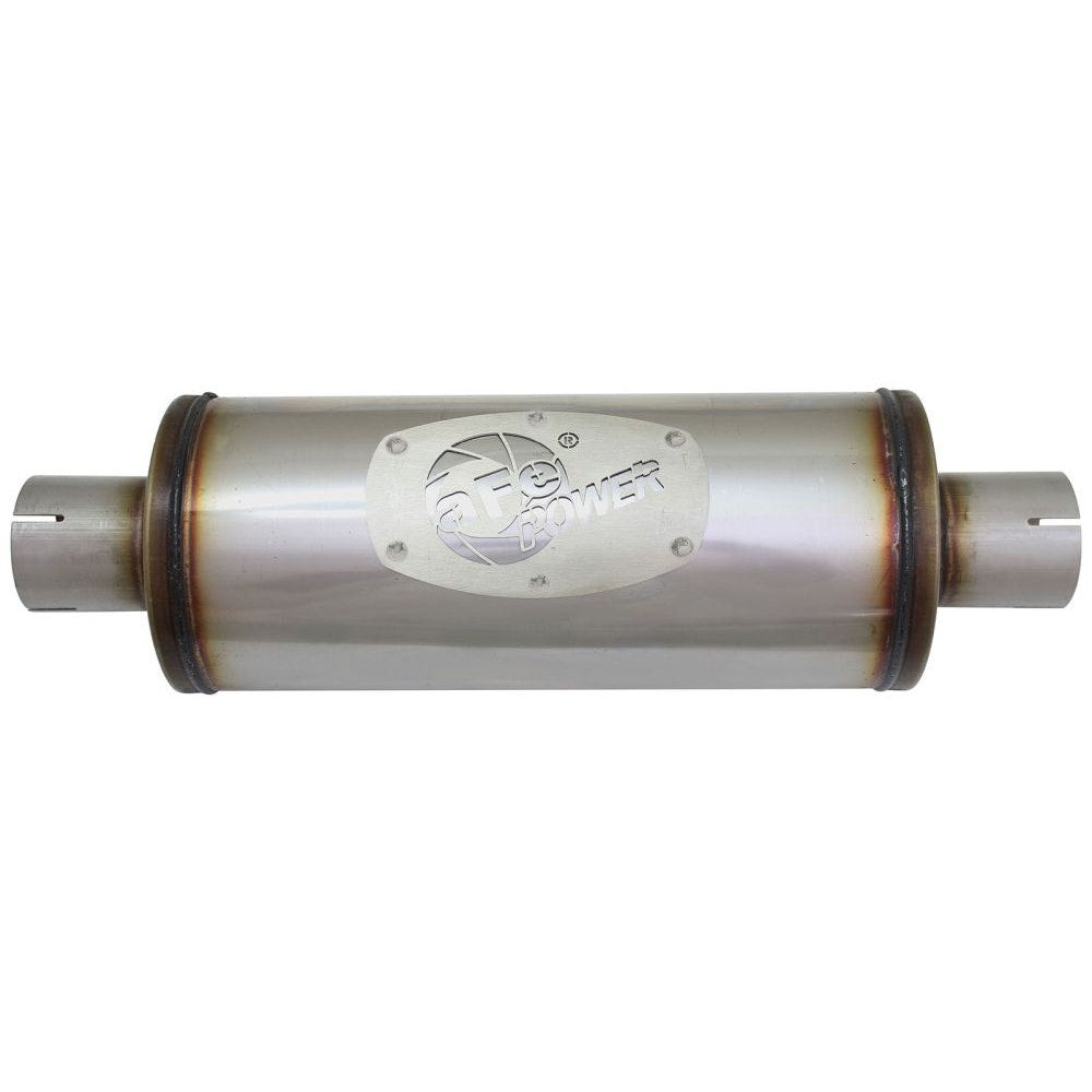 aFe Power 49M00007 MACHForce XP Muffler - (409 Stainless) - (2.5in. Inlet/Outlet) - (Center/Center)