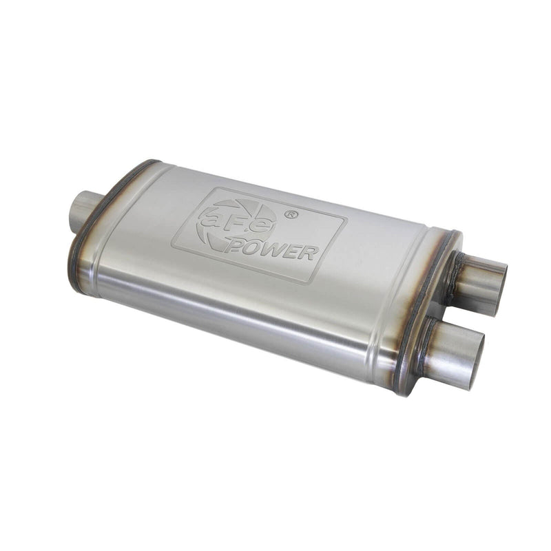 aFe Power 49M30015 Mach Force XP Stainless Steel Muffler (3" ID Center/3" OD Dual)