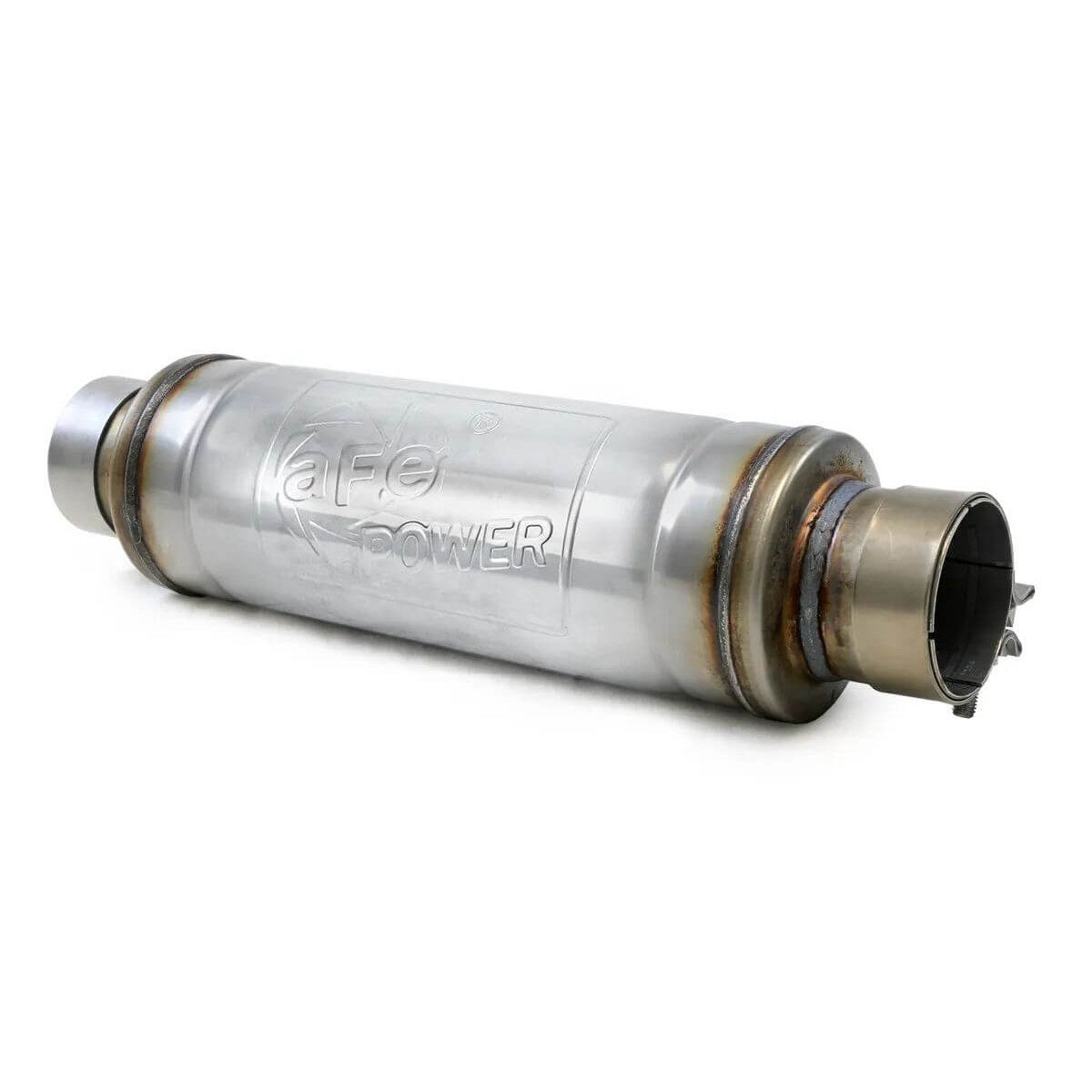 aFe Power 49M30059 Mach Force XP Stainless Steel Muffler (3" ID Center/3" OD Center)