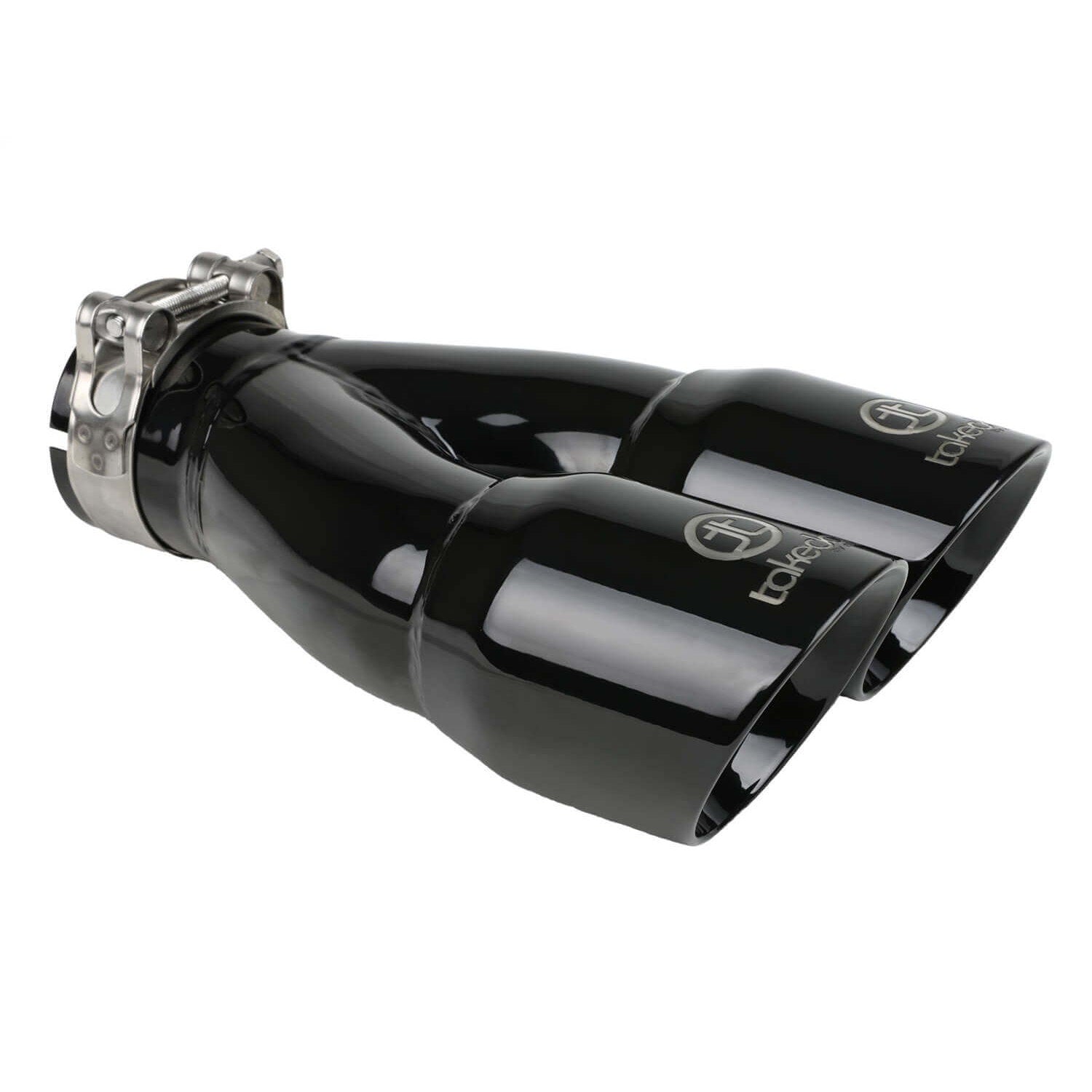 aFe Power 49T25364-B10 Mach Force XP Round Clamp-On Black Coated Exhaust Tip