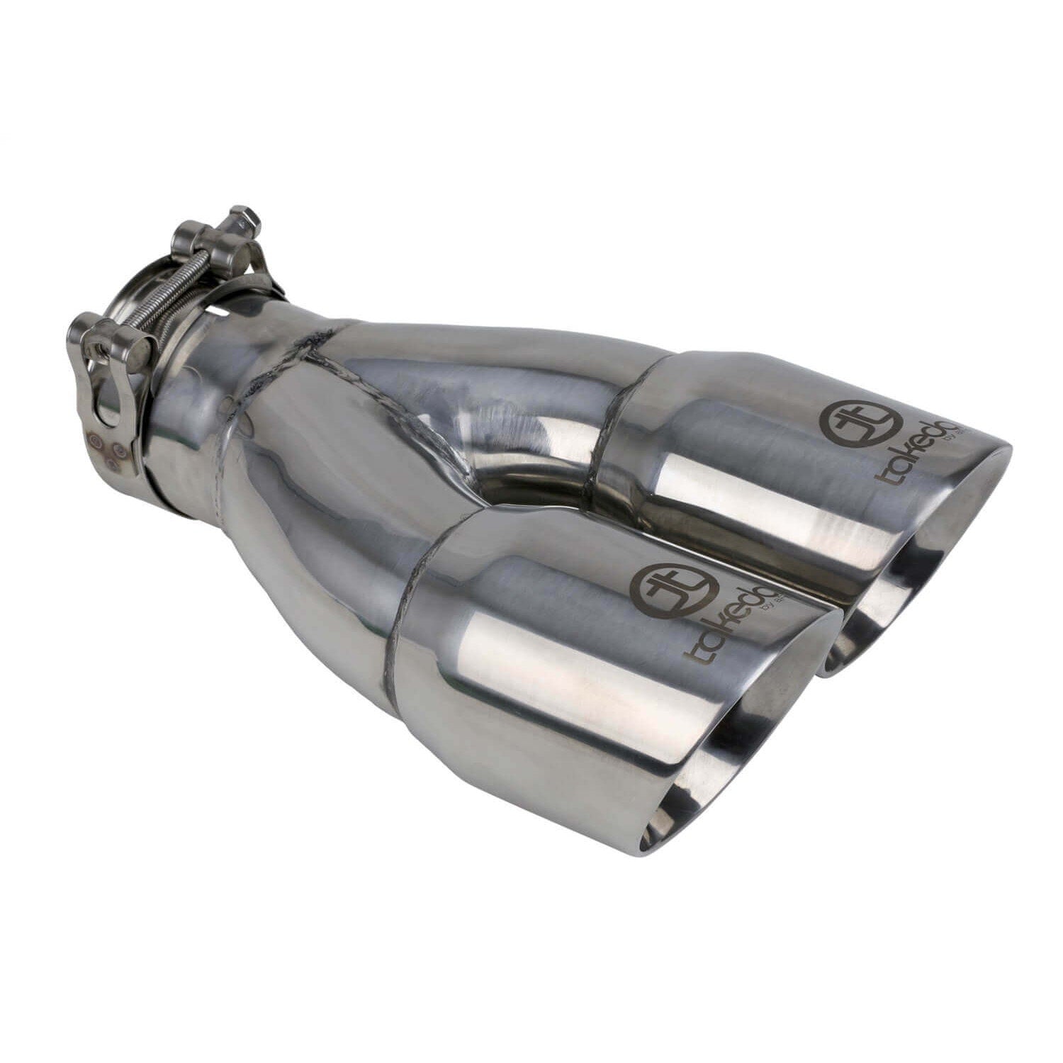 aFe Power 49T25364-P10 Mach Force XP Round Clamp-On Polished Exhaust Tip
