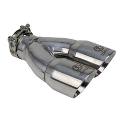 aFe Power 49T25364-P10 Mach Force XP Round Clamp-On Polished Exhaust Tip