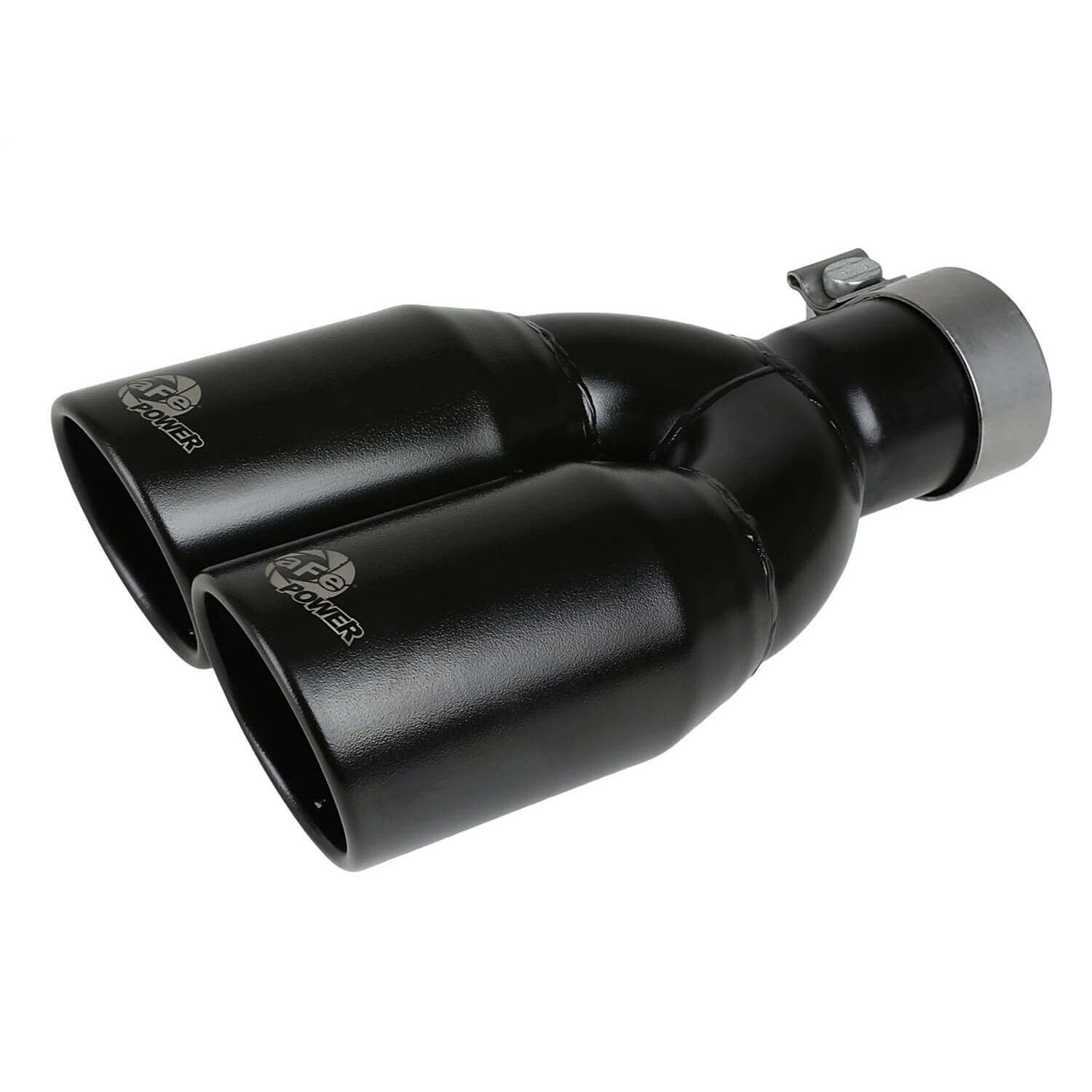 aFe Power 49T25374-B12 Mach Force XP Round Clamp-On Black Coated Exhaust Tip