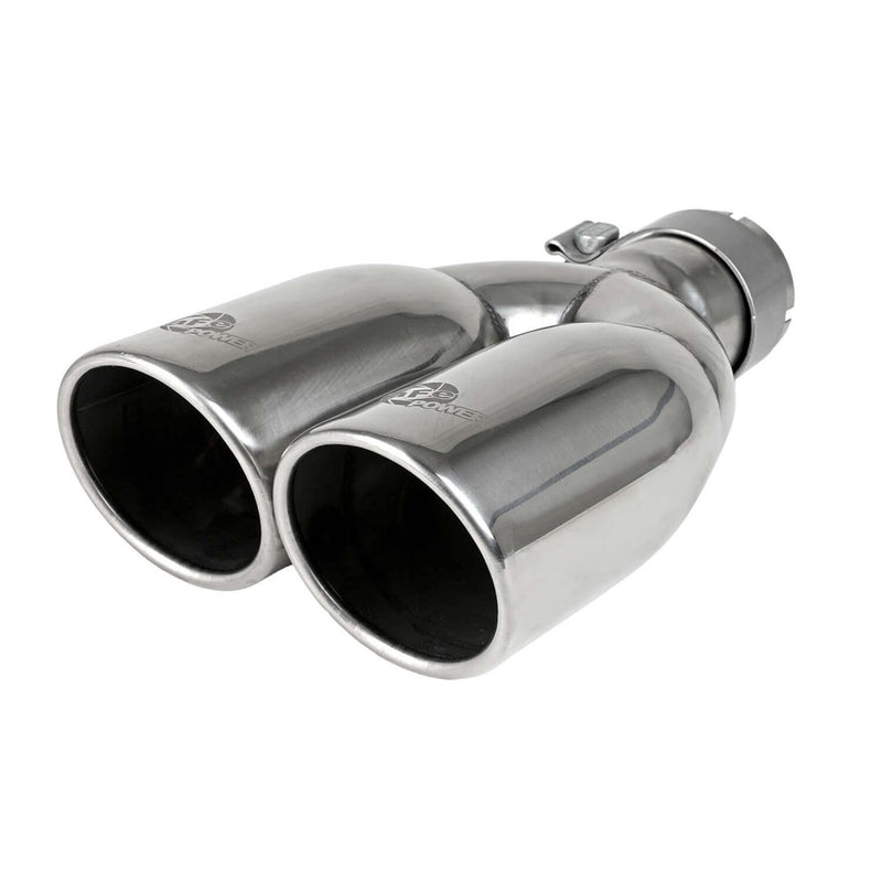 aFe Power 49T25374-P12 Mach Force XP Round Clamp-On Polished Exhaust Tip