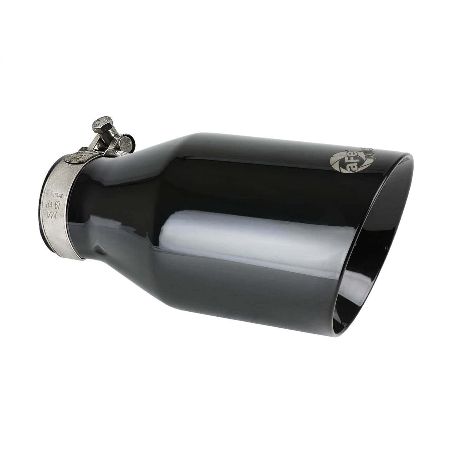 aFe Power 49T25454-B091 Mach Force XP Round Clamp-On Black Coated Exhaust Tip