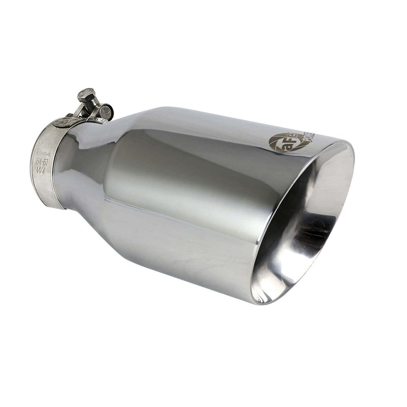aFe Power 49T25454-P091 Mach Force XP Round Clamp-On Polished Exhaust Tip