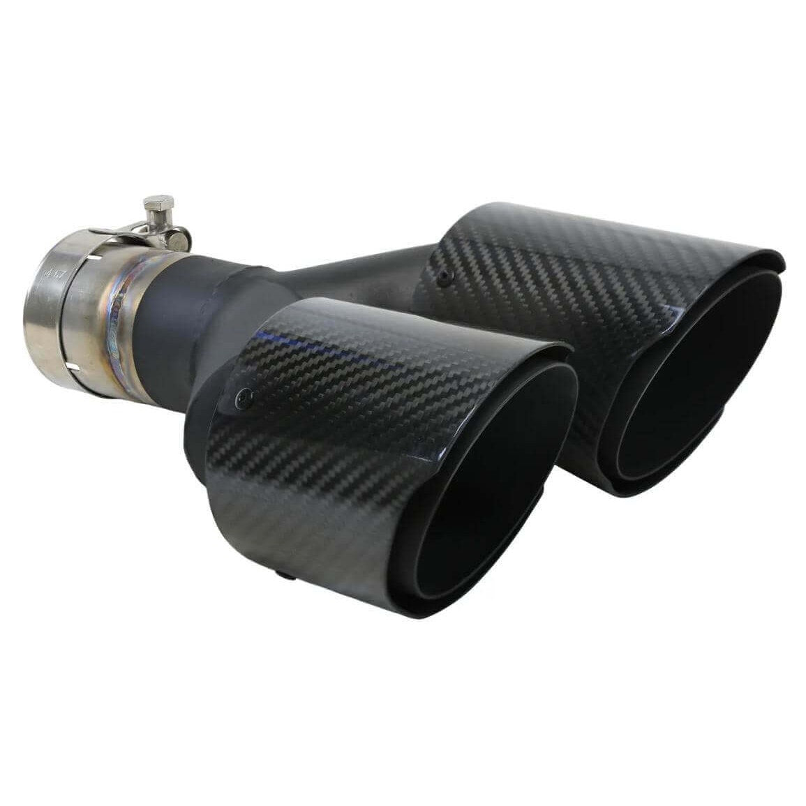 aFe Power 49T25480-C122 Takeda Round Clamp-On Carbon Fiber Exhaust Tip