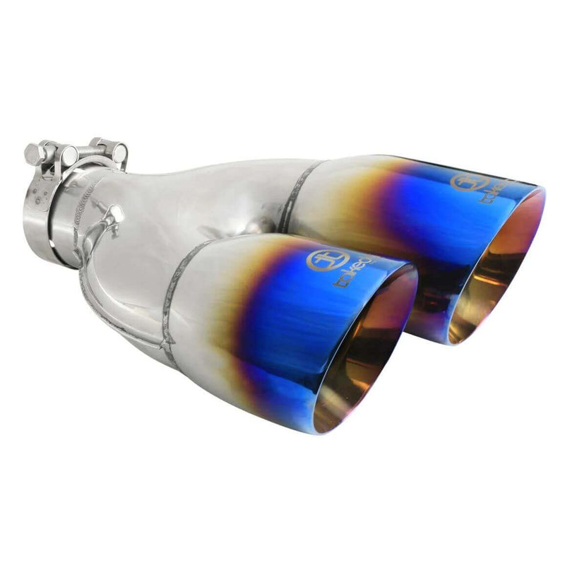 aFe Power 49T25484-L122 Takeda Round Clamp-On Blue Flame Exhaust Tip