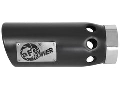 aFe Power 49T40501-B122 MACH Force-Xp Stainless Intercooled Passenger Side Black Exhaust Tip (4" ID/5" OD)