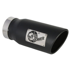 aFe Power 49T40501-B12 Diesel Exhaust Tip - (Black Powder Coat Stainless)