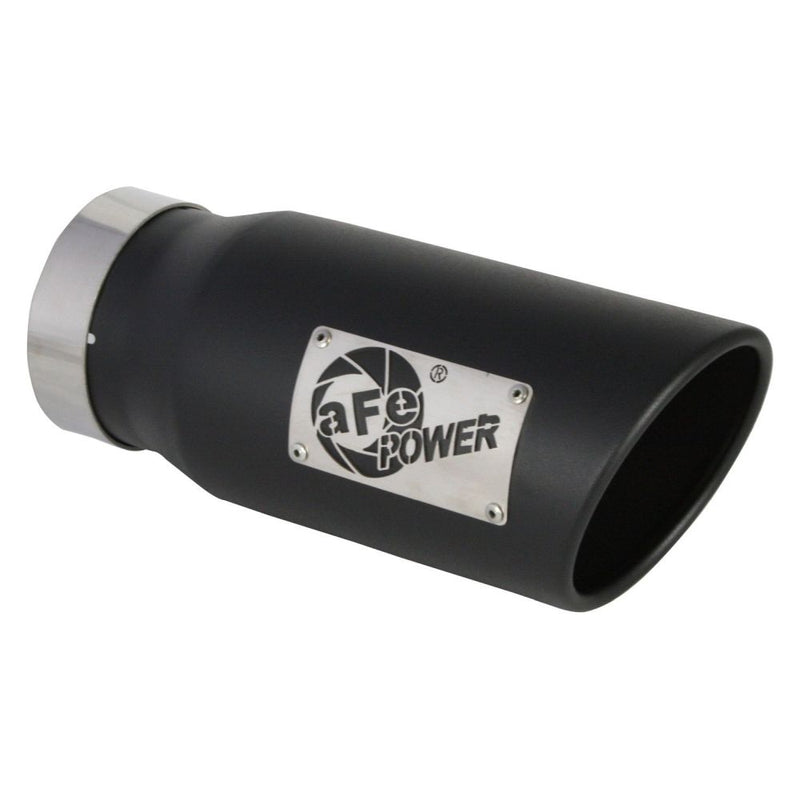 aFe Power 49T40501-B12 Diesel Exhaust Tip - (Black Powder Coat Stainless)