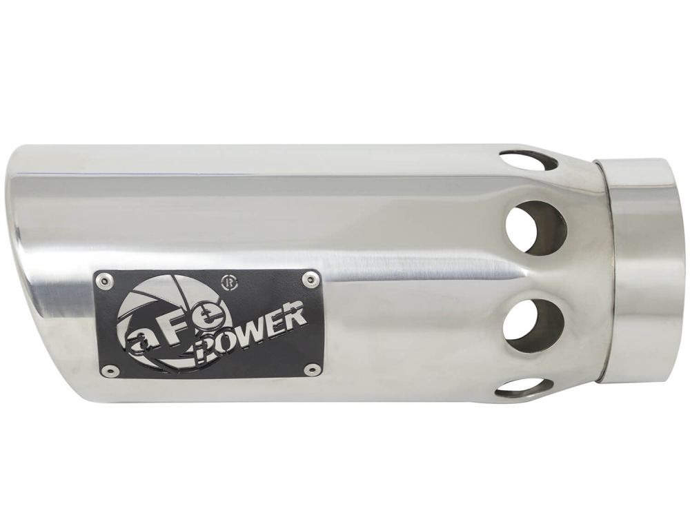 aFe Power 49T40501-P122 MACH Force-Xp Stainless Intercooled Passenger Side Polished Exhaust Tip (4" ID/5" OD)