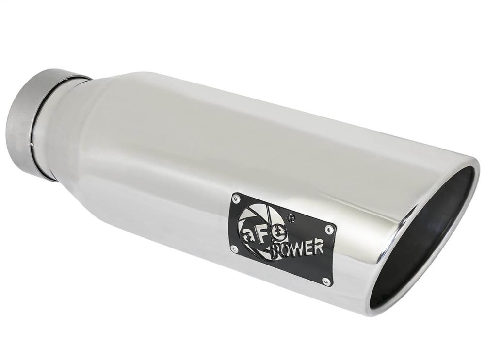 aFe Power 49T40601-P18 MACH Force-Xp Stainless Single-Wall Passenger Side Polished Exhaust Tip (4" ID/6" OD)