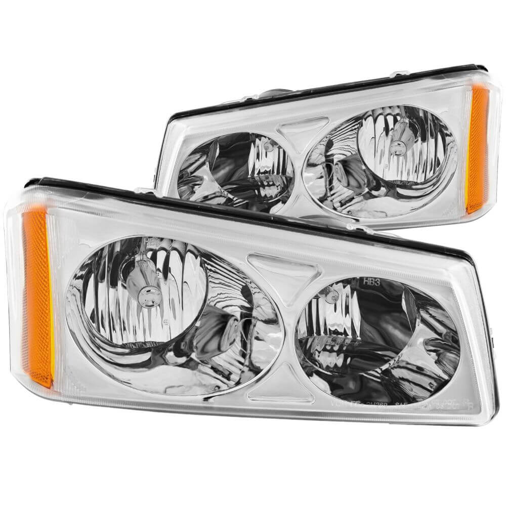 Anzo 111010 Headlights - Crystal - Chrome (Classic Body Only)