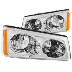 Anzo 111010 Headlights - Crystal - Chrome (Classic Body Only)