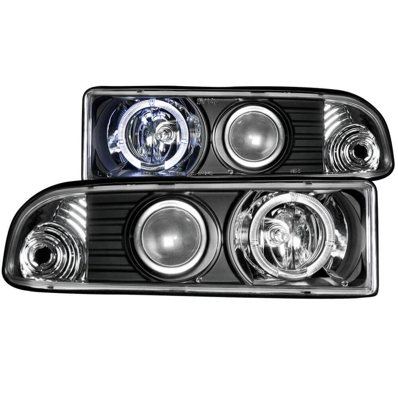 Anzo 111015 Headlights - Projector With Halo - Black