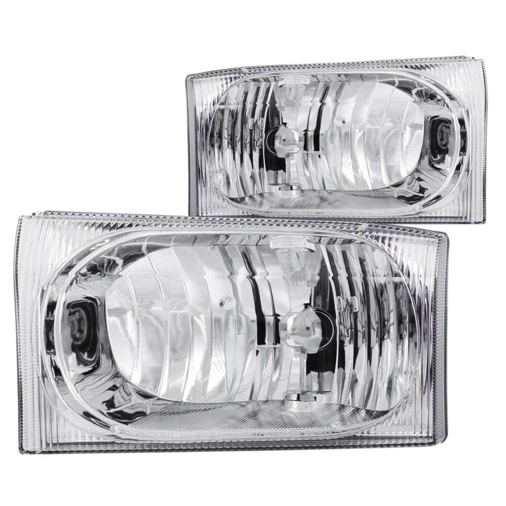 Anzo 111023 Headlights - Crystal Clear w/Chrome Housing