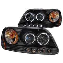 Anzo 111031 Headlights - Projector 1pc With Halo LED - Black