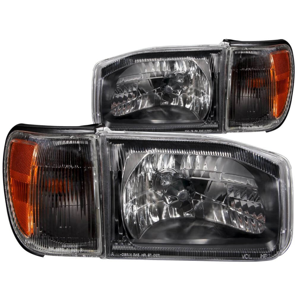 Anzo 111051 Headlights - Crystal - Black