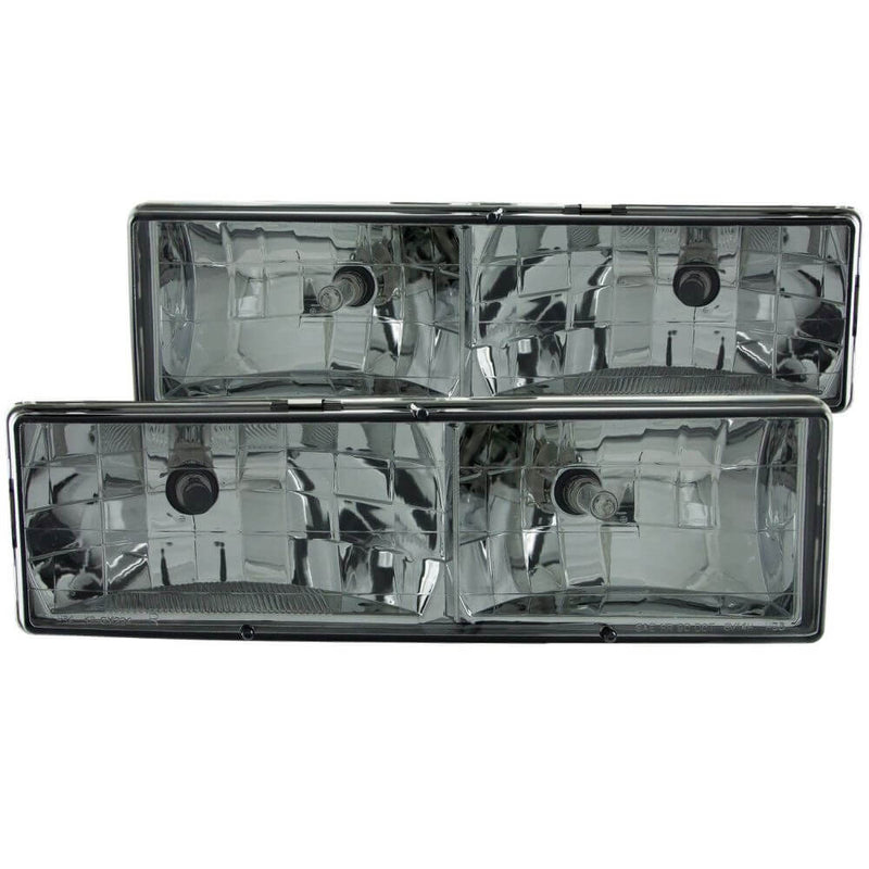 Anzo 111061 Headlights - Crystal Headlight With Smoke Lens
