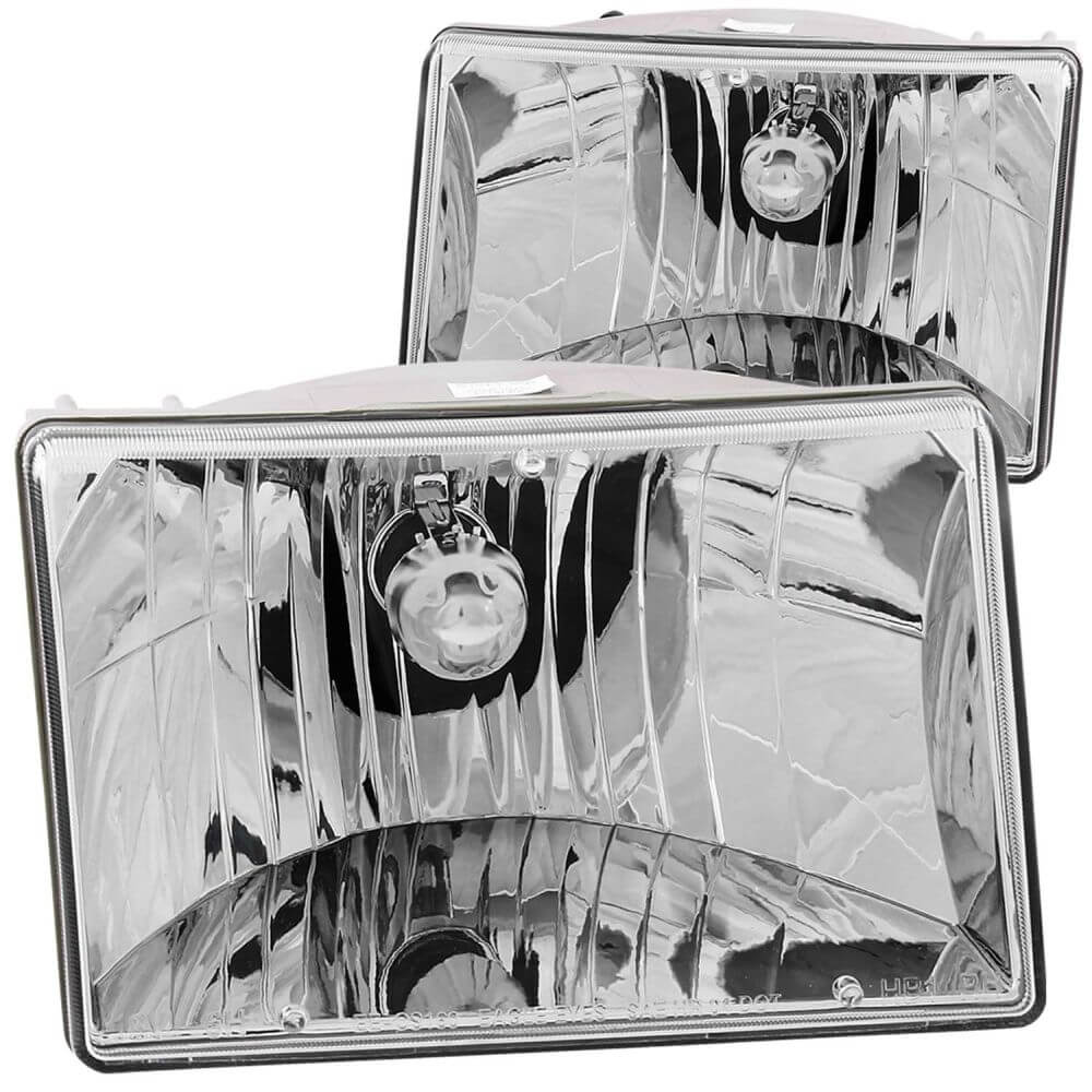 Anzo 111066 Headlights - Crystal - Black