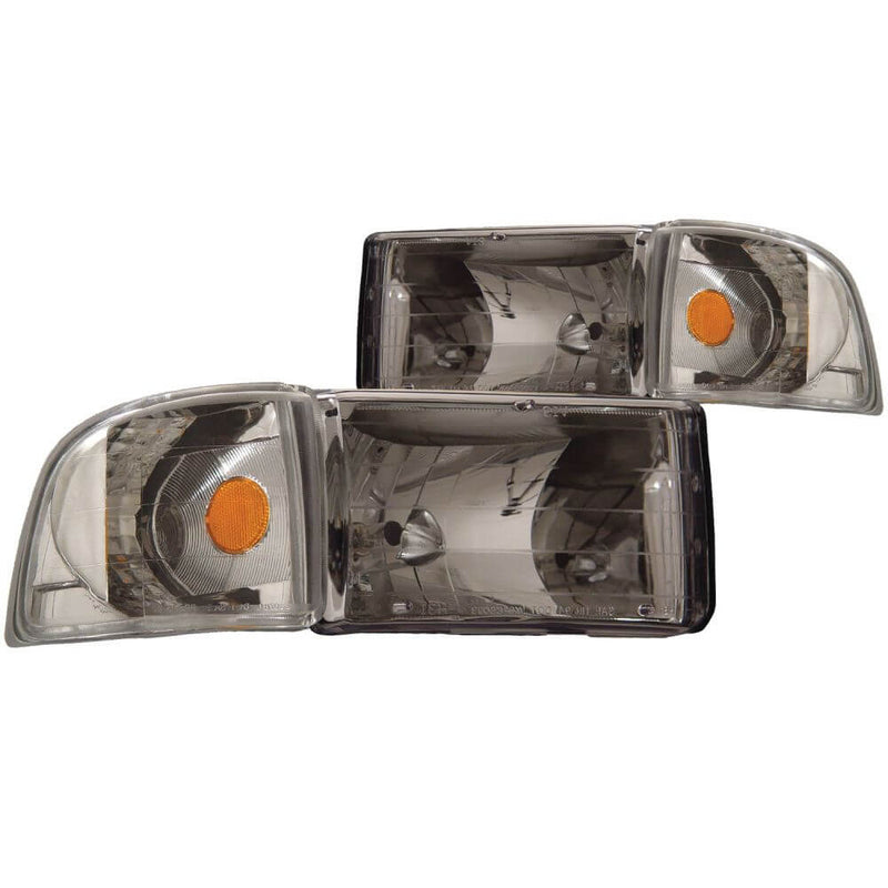 Anzo 111068 Headlights - Crystal - Chrome With Corner