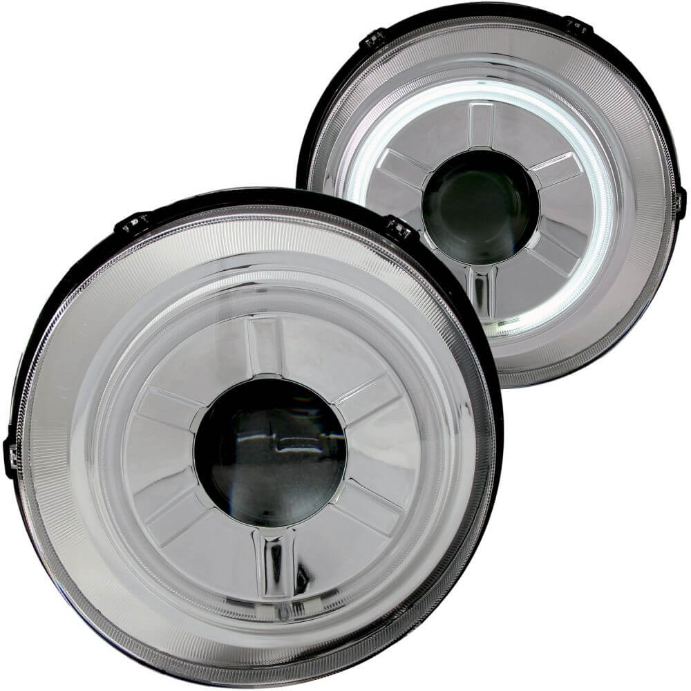 Anzo 111115 Headlights - Chrome Clear Projector With Halos
