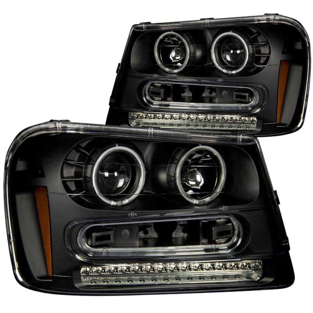 Anzo 111127 Headlights - Black Projectors w/Halos (CCFL)