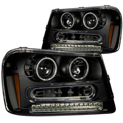 Anzo 111127 Headlights - Black Projectors w/Halos (CCFL)
