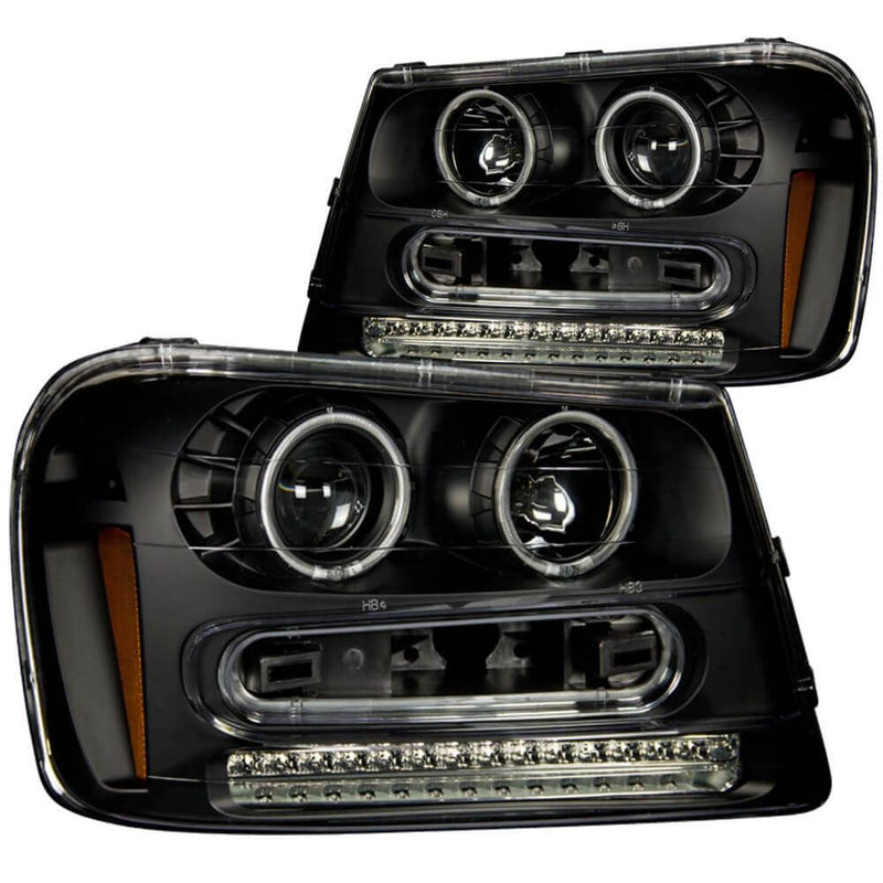 Anzo 111127 Headlights - Black Projectors w/Halos (CCFL)