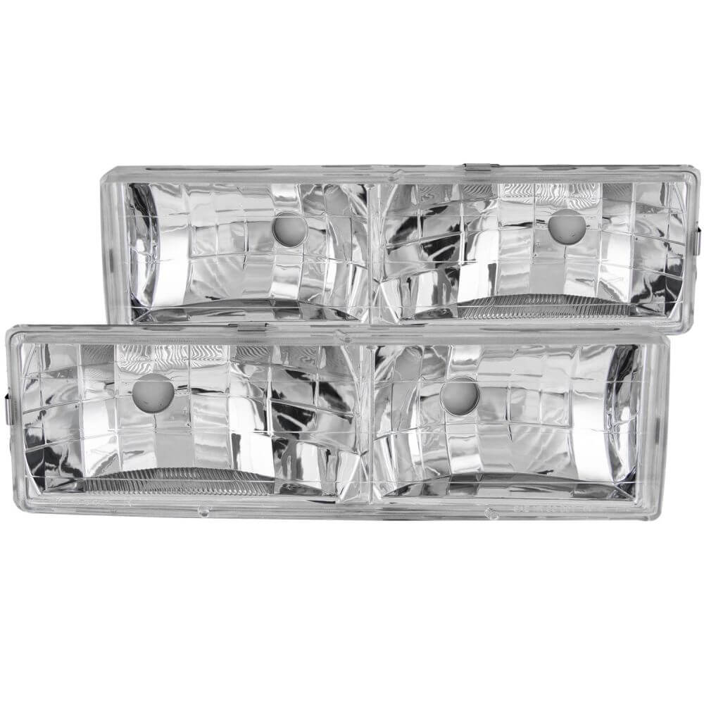 Anzo 111136 Headlights - Crystal - Chrome w/o Bulbs