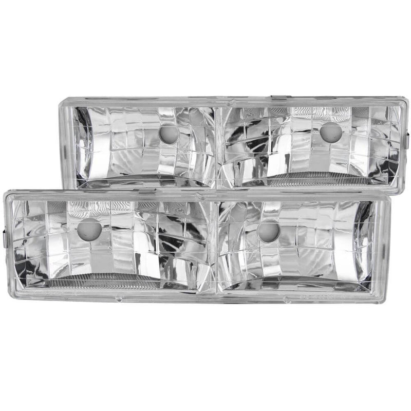 Anzo 111136 Headlights - Crystal - Chrome w/o Bulbs