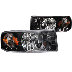 Anzo 111205 Headlights - Crystal Clear - Black w/LED Amber